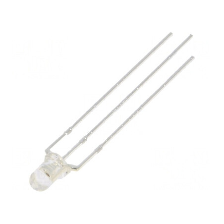 LED 3mm galben/verde 30° convex, Nr. term: 3 | Electronic-mag.ro | Componente Electronice