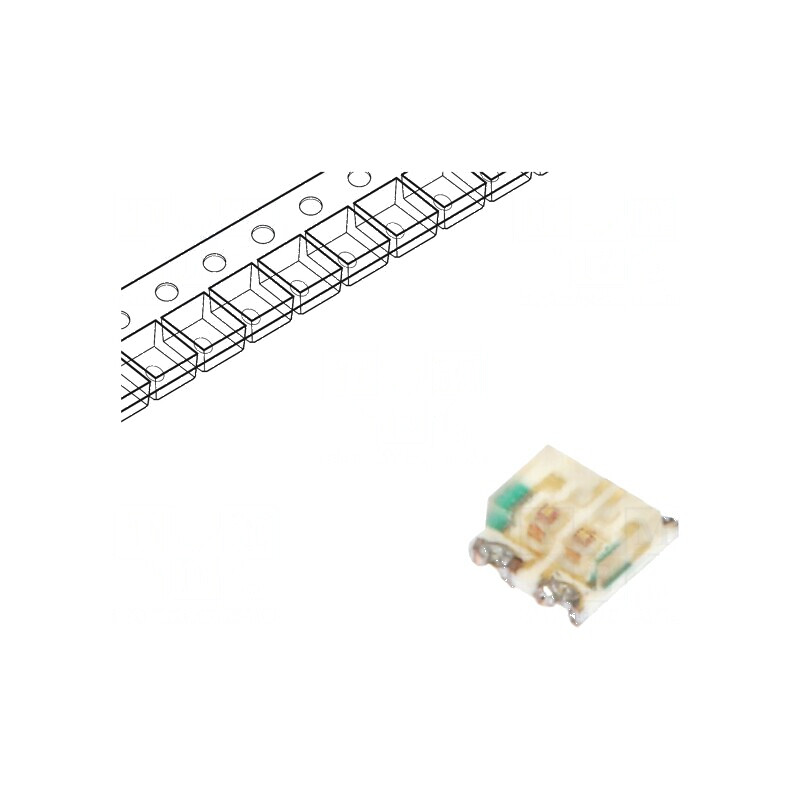 LED SMD 0606 galben/verde 1,5x1,6mm 150° 2,1V 20mA | Electronic-mag.ro | Componente Electronice