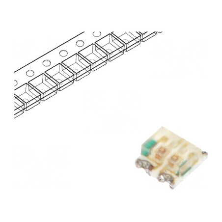 LED SMD 0606 galben/verde 1,5x1,6mm 150° 2,1V 20mA | Electronic-mag.ro | Componente Electronice