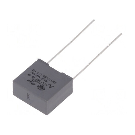 Condensator polipropilenă X2 10nF 13x6x12mm THT | Electronic-mag.ro | Componente Electronice