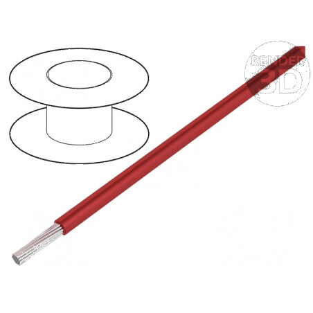 Cablu TLYc litat 0,22mm2 PVC roșu 150V 500m Clasa 5 | Electronic-mag.ro | Componente Electronice