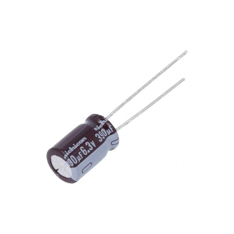 Condensator electrolitic low ESR THT 390uF 6.3V 8x11.5mm | Electronic-mag.ro | Componente Electronice Condensator electrolitic low ESR THT 390uF 6.3V 8x11.5mm | Electronic-mag.ro | Componente Electronice