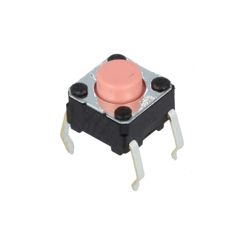 Microîntrerupător TACT SPST-NO 0,05A/24VDC THT | Electronic-mag.ro | Componente Electronice