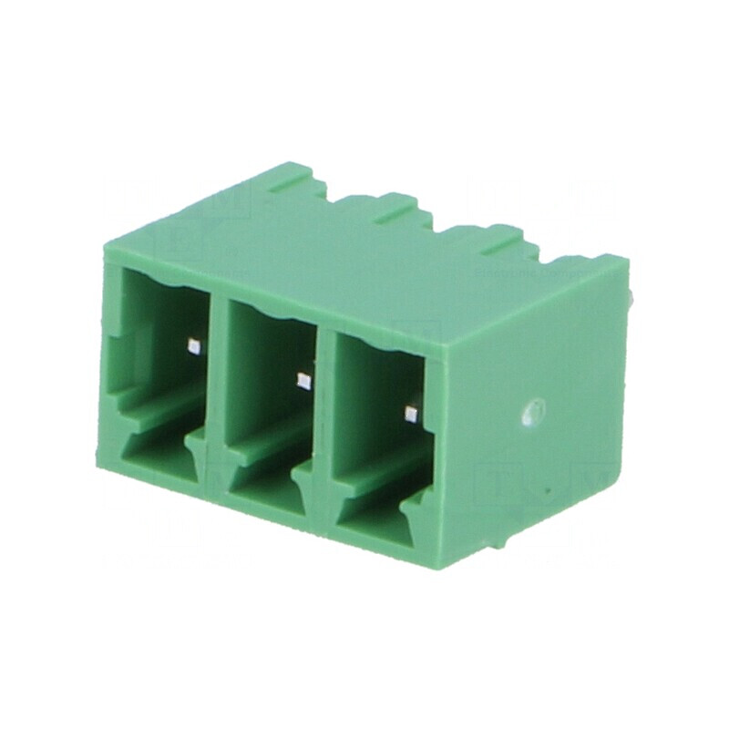 Regletă de conexiuni deconectabilă 3,81mm 3 piste drept tată | Electronic-mag.ro | Componente Electronice