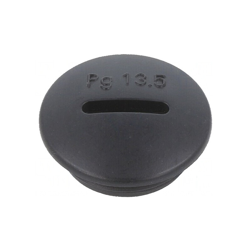 Capac protecție PG13,5 IP56 poliamidă neagră 6mm | Electronic-mag.ro | Componente Electronice