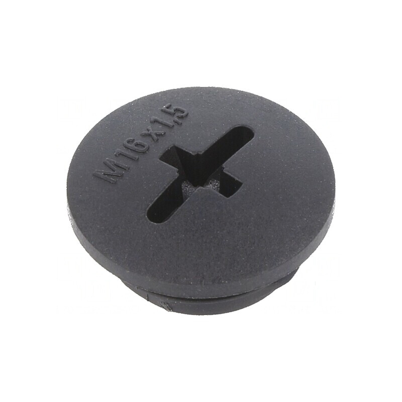 Capac de protecţie M16 1,5 IP56 poliamidă gri deschis 6mm | Electronic-mag.ro | Componente Electronice