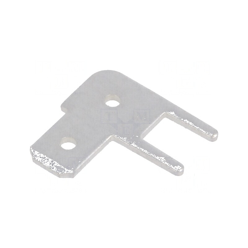 Terminal plat 4,8mm 0,8mm tată THT alamă cositorită | Electronic-mag.ro | Componente Electronice