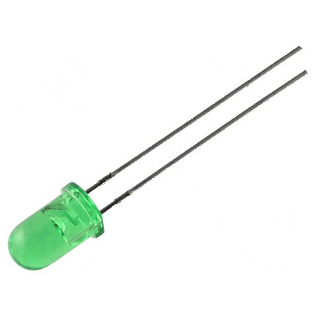 LED 5mm Verde 8-20mcd 60° Convex | Electronic-mag.ro | Componente Electronice