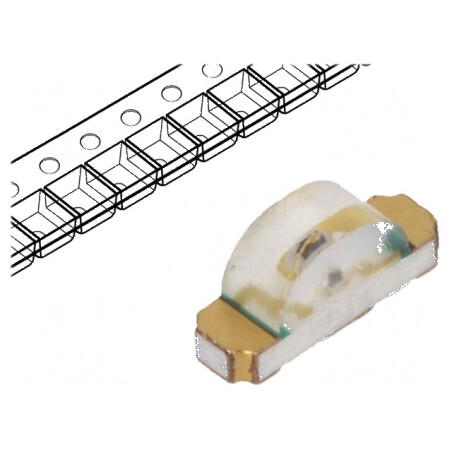 LED SMD 1204 Roșie 3,2x1,5mm 130° 20mA 639nm | Electronic-mag.ro | Componente Electronice