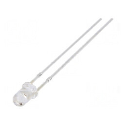 LED galben 3mm 2180mcd 30° convex nr. term 2 | Electronic-mag.ro | Componente Electronice