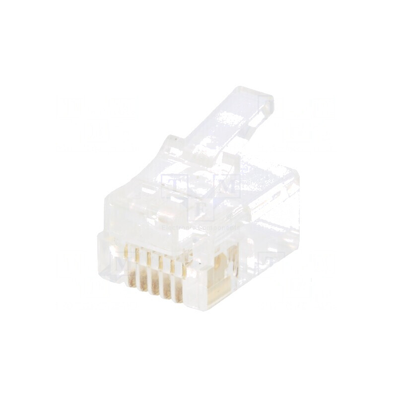 Conector RJ12 6p6c IDC, mufă crimpată | Electronic-mag.ro | Componente Electronice