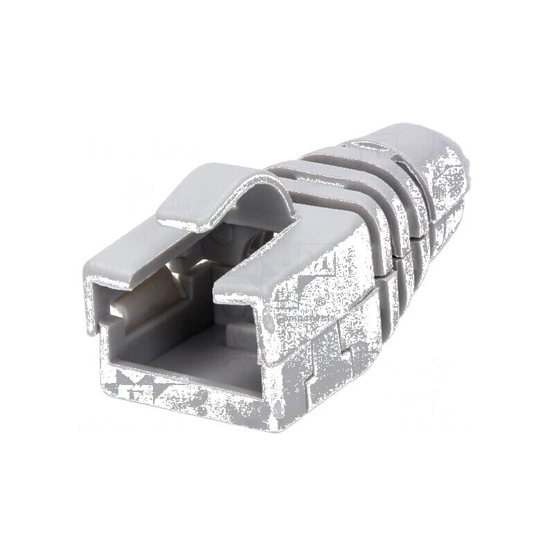 Protecție mufă RJ45 gri deschis pentru rețea | Electronic-mag.ro | Componente Electronice