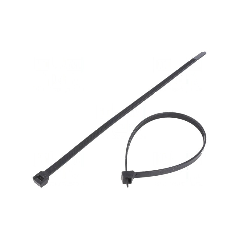 Colier de strângere poliamidă 534N 290mm negru | Electronic-mag.ro | Componente Electronice