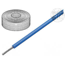 Cablu SiF 1x0,5mm2 cu litat Cu LSZH, silicon albastru -60÷180°C | Electronic-mag.ro | Componente Electronice