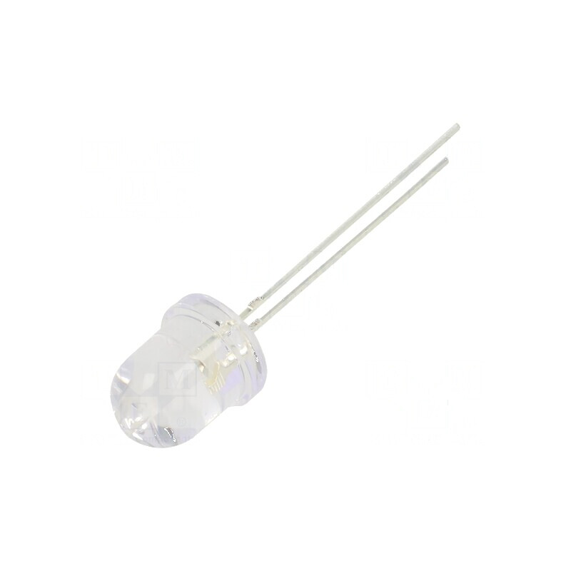 LED 8mm portocalie 18000-22000mcd 30° convex | Electronic-mag.ro | Componente Electronice