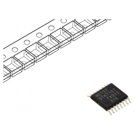 Multiplexor digital IC 4 Canale 2 Intrări CMOS SMD TSSOP16 HC | Electronic-mag.ro | Componente Electronice