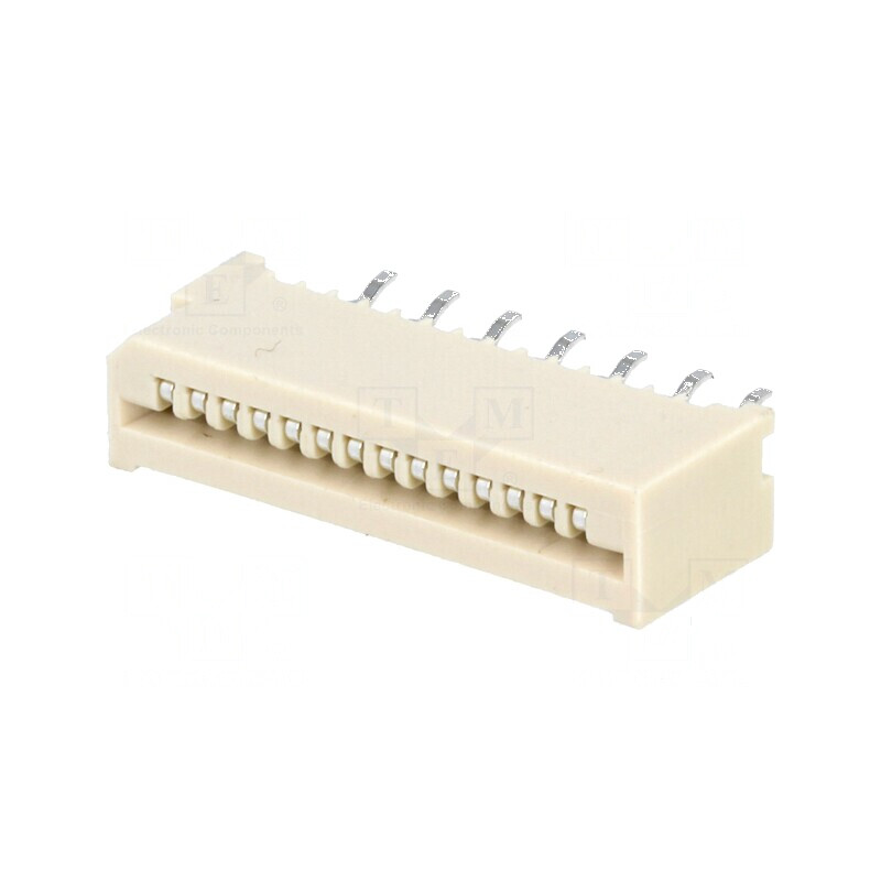 Conector FFC/FPC 14 PIN Non-ZIF THT cositorit | Electronic-mag.ro | Componente Electronice