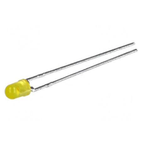 LED 3mm Galben Convex 0,9-2,1mcd 50° | Electronic-mag.ro | Componente Electronice