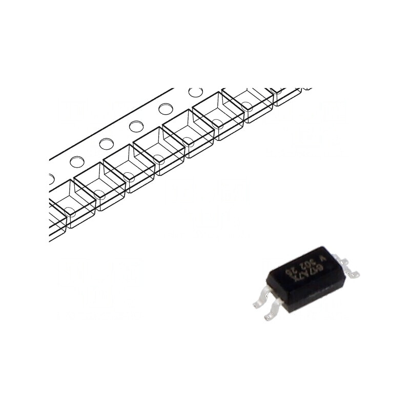 Optocuplor SMD 1 Canal, 3.75kV Izolație, 80V Uce | Electronic-mag.ro | Componente Electronice