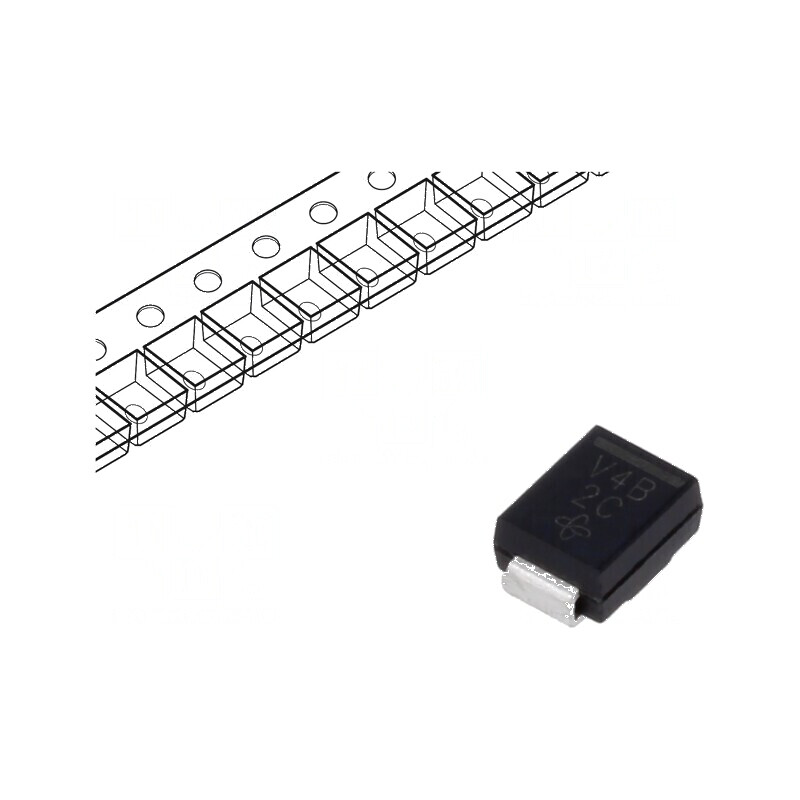 Diodă Schottky SMD 100V 4A SMB - Redresor  | Electronic-mag.ro | Componente Electronice