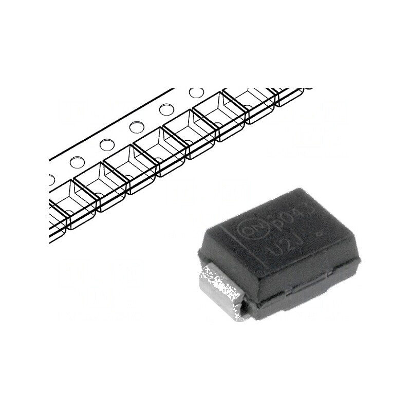 Diodă redresoare SMD 600V 2A 75ns SMB 1,45V | Electronic-mag.ro | Componente Electronice