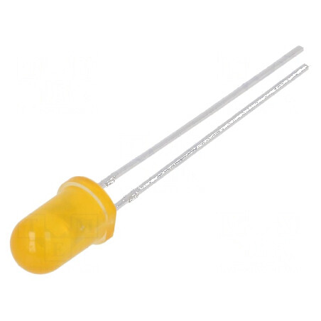 LED 5mm portocalie 22000-25000 mcd 30° convex | Electronic-mag.ro | Componente Electronice