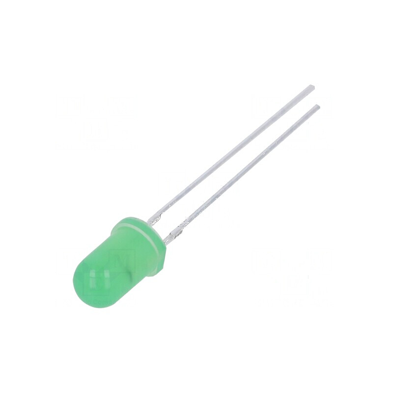 LED 5mm Verde 5800mcd 30° Convex | Electronic-mag.ro | Componente Electronice