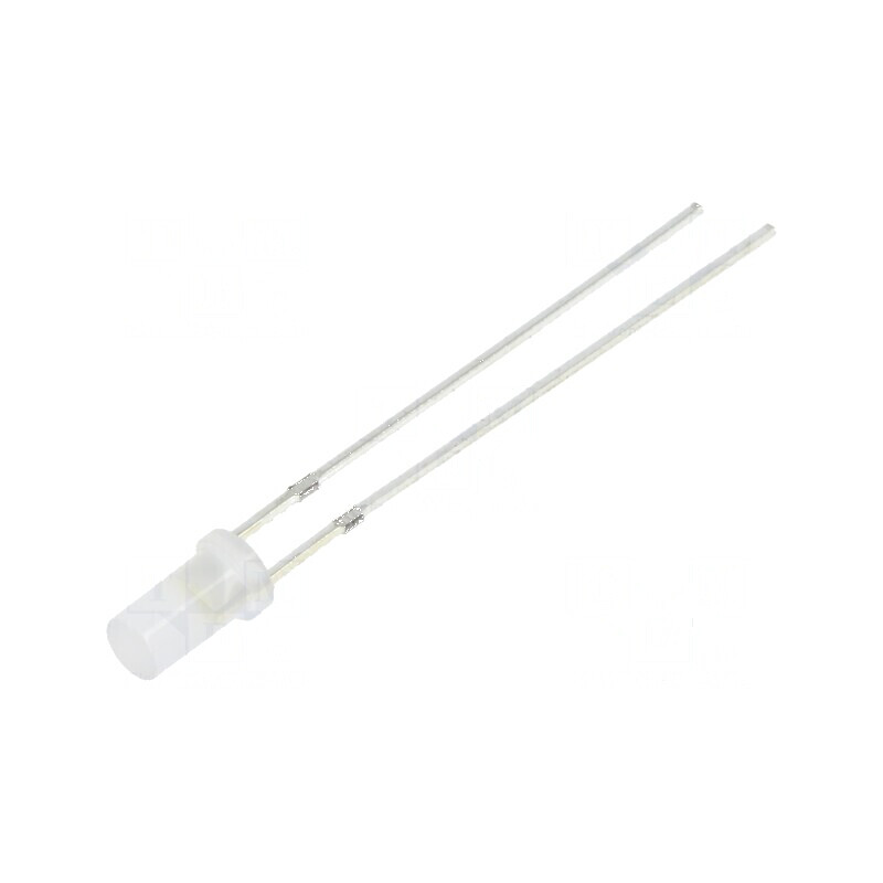LED 3mm Alb Cald 750-1120mcd 140° Plat 102mW | Electronic-mag.ro | Componente Electronice