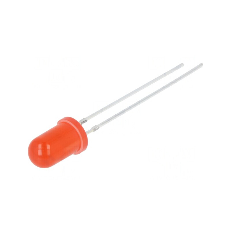 LED roșu 5mm 3000mcd 30° convex | Electronic-mag.ro | Componente Electronice