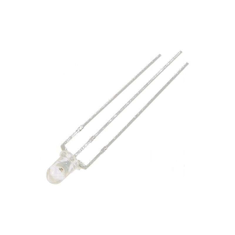 LED 3mm Roșu/Albastru 30° Convex | Electronic-mag.ro | Componente Electronice