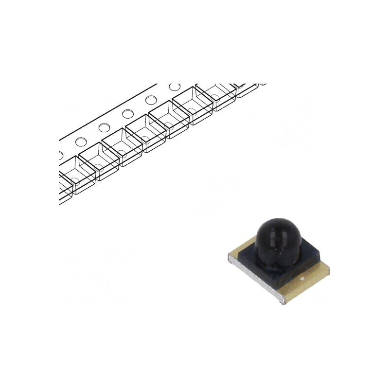 Fotodiodă PIN SMD 940nm 1,8mm 10nA convexă neagră | Electronic-mag.ro | Componente Electronice