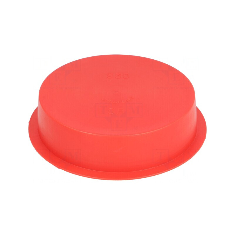 Obturator Corp Roșie 98mm x 24mm LDPE cu Împingere | Electronic-mag.ro | Componente Electronice