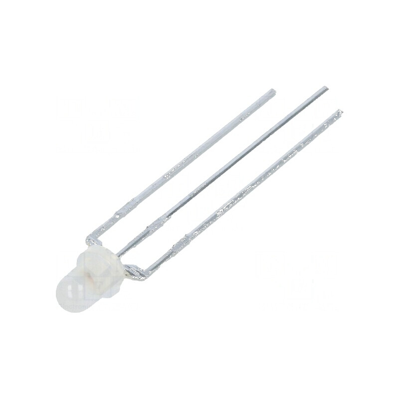 LED 3mm Roșie/Verde 60° Convex | Electronic-mag.ro | Componente Electronice