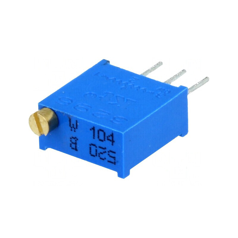 Potențiometru 100kΩ 500mW THT Multitură ±10% | Electronic-mag.ro | Componente Electronice