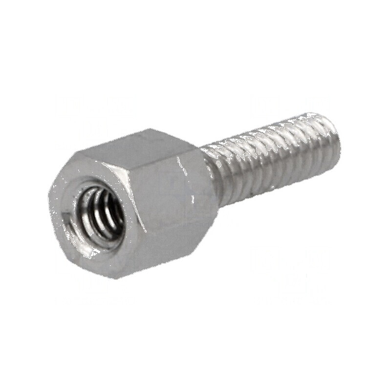 Piuliță distanțieră filetată 5mm UNC4-40 alamă | Electronic-mag.ro | Componente Electronice