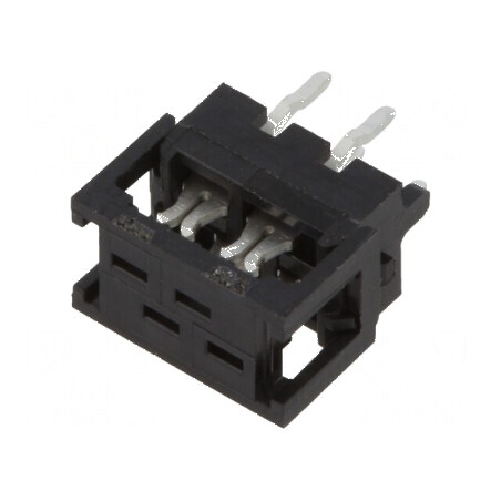 Adaptor Micro-MaTch PIN 4 IDC THT pentru PCB cablu-bandă | Electronic-mag.ro | Componente Electronice