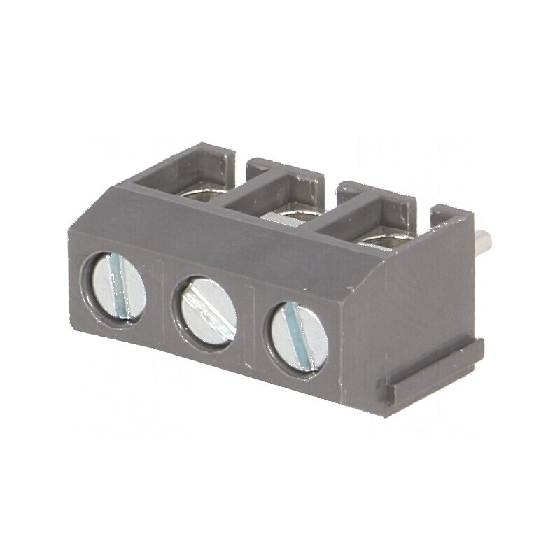 Regletă de conexiuni pentru PCB 90° 5mm 3 piste 1,5mm² | Electronic-mag.ro | Componente Electronice