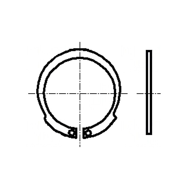 Inel de blocare oțel elastic Diametru 32mm Øext 34,4mm BN 830 | Electronic-mag.ro | Componente Electronice