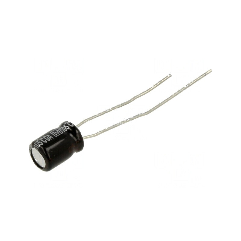 Condensator electrolitic THT 22uF 25VDC Ø5x7mm 2,5mm | Electronic-mag.ro | Componente Electronice