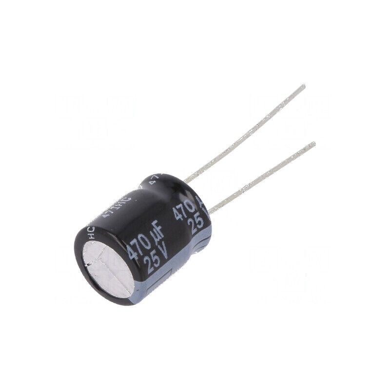 Condensator electrolitic low ESR THT 470uF 25VDC Ø10x12,5mm | Electronic-mag.ro | Componente Electronice Condensator electrolitic low ESR THT 470uF 25VDC Ø10x12,5mm | Electronic-mag.ro | Componente Electronice