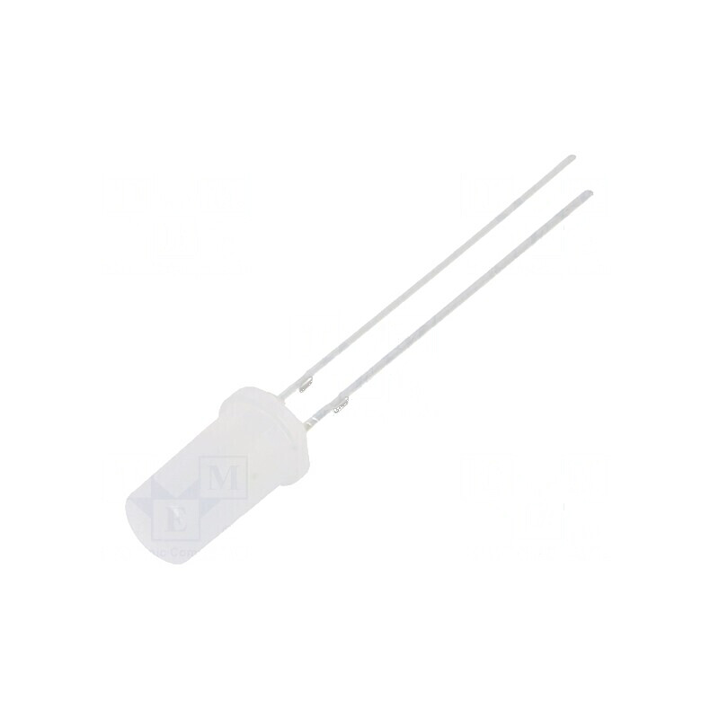 LED 5mm Alb Rece 750-900mcd 180° Plat | Electronic-mag.ro | Componente Electronice
