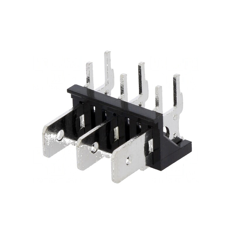 Conector spadă 6,3mm THT 250V unghi 90° 3 piste | Electronic-mag.ro | Componente Electronice Conector spadă 6,3mm THT 250V unghi 90° 3 piste | Electronic-mag.ro | Componente Electronice