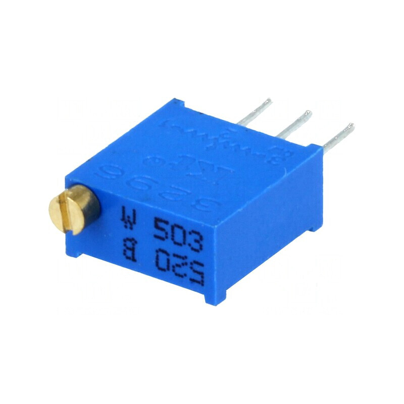 Potențiometru 50kΩ 500mW THT montare multitură ±10% | Electronic-mag.ro | Componente Electronice