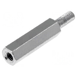 Piuliță distanțieră filetată 18mm M3 intern și M3 extern | Electronic-mag.ro | Componente Electronice