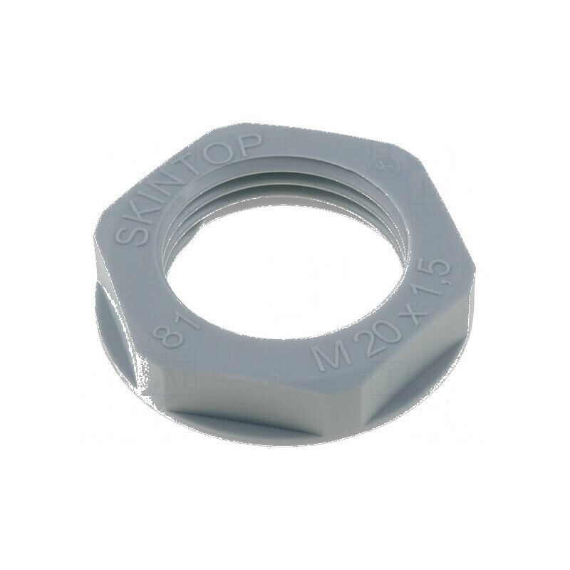 Piuliță M20 poliamidă UL94V-2 27mm gri -20° până la 100°C Pas 1,5 | Electronic-mag.ro | Componente Electronice