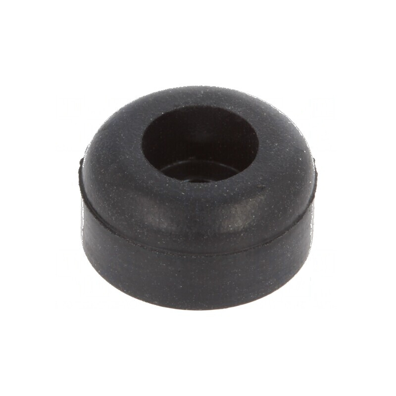 Picioruş înşurubabil negru H: 6,4mm Ø12,7mm | Electronic-mag.ro | Componente Electronice