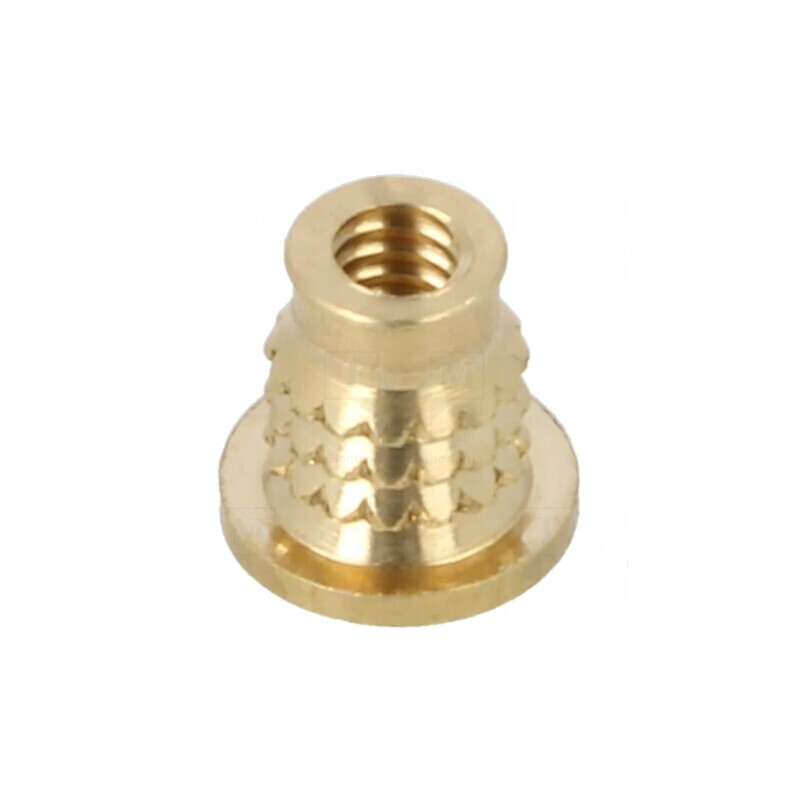Adaos filetat alamă M2 4,2mm pentru plastic - BN 37901 | Electronic-mag.ro | Componente Electronice