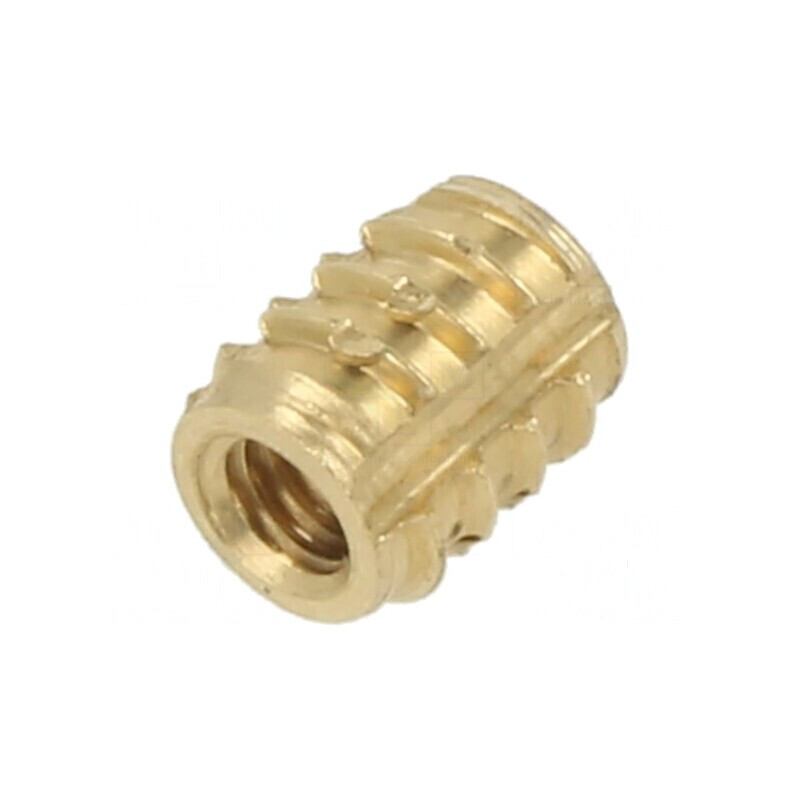 Adaos filetat alamă M2,5 5,25mm pentru plastic TRISERT® | Electronic-mag.ro | Componente Electronice