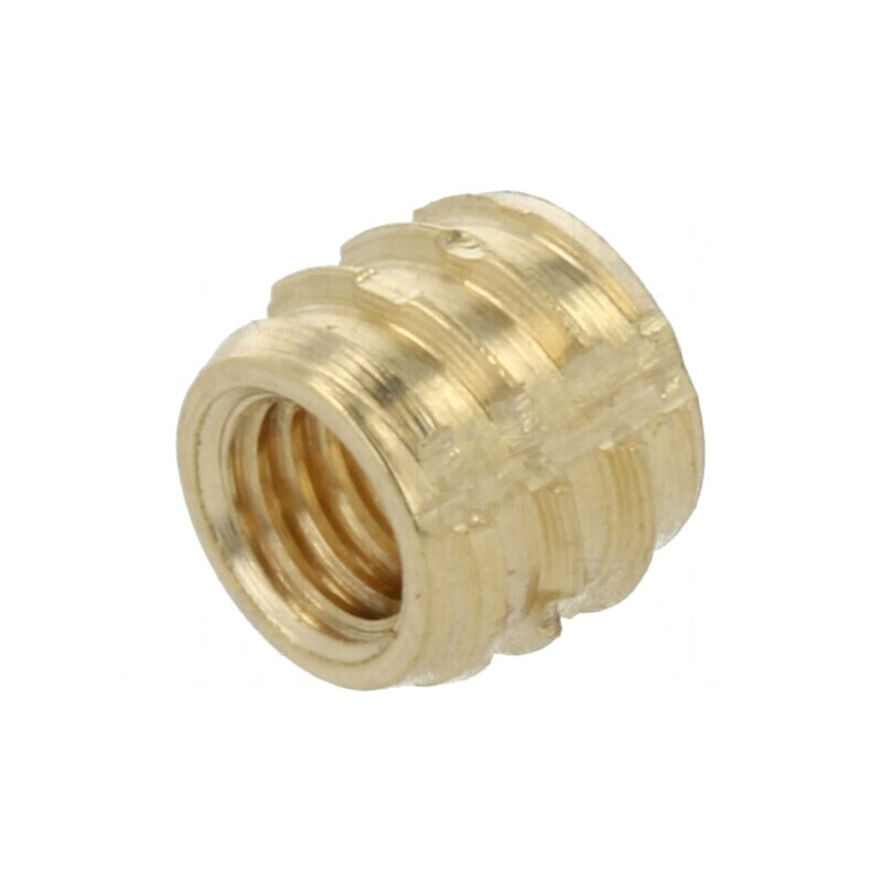 Adaos filetat alamă M3 4mm Duroplast | Electronic-mag.ro | Componente Electronice