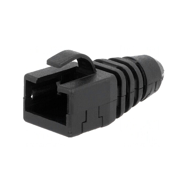 Protecție mufă RJ45 neagră - Accesoriu rețea | Electronic-mag.ro | Componente Electronice